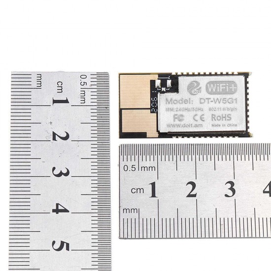 3pcs AT Firmware DT-W5G1 5G WiFi Module 2.4g/5g Dual-band Module with Antenna Interface For Wireless Image Transmission