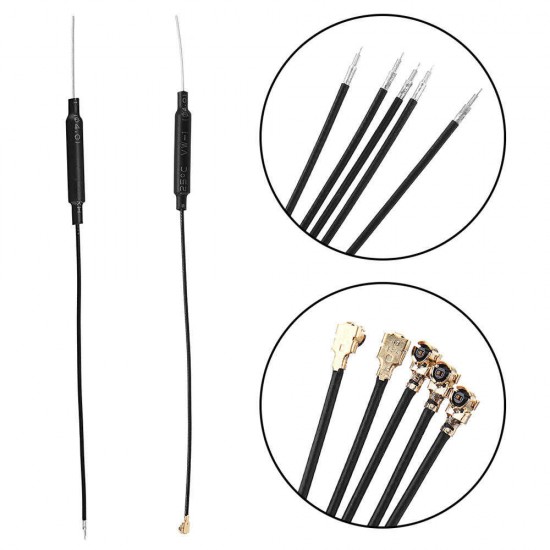 5Pcs IPEX /Welding 2.4G 3dBi Copper Tube Antenna Internal WIFI Aerial Omnidirectional Built-in Antenna with Sleeve for Laptop