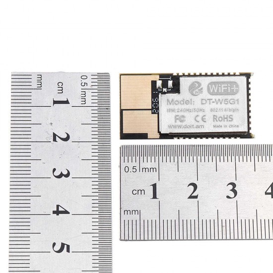 5pcs AT Firmware DT-W5G1 5G WiFi Module 2.4g/5g Dual-band Module with Antenna Interface For Wireless Image Transmission