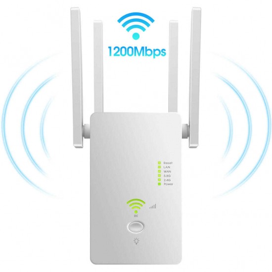 AC1200Mbps 5.8GHZ & 2.4GHZ Dual Band Four Antenna Hot Wifi Repeater Wireless Router Range Extender Signal Booster AC1200Mbps 5.8GHZ & 2.4GHZ Dual Band Four Antenna Hot Wifi Repeater Wireless Router Range Extender Signal Booster
