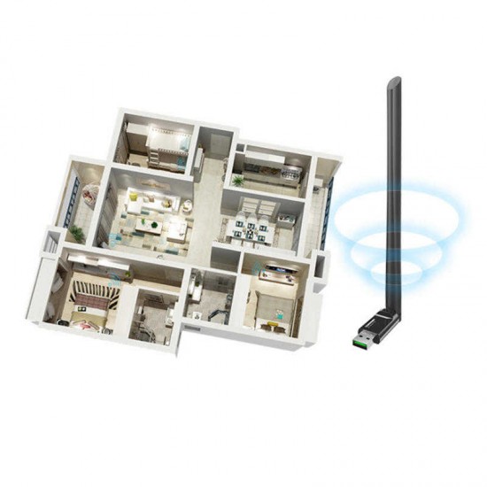CF-WU757F V2 150Mbps 2.4G Wireless Wifi Networking Adapter with 6dbi High Gain Antenna