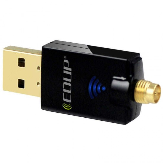 EP-DB1607 Dual Band 2.4G/5.8GHz 600Mbps 2dbi Antenna USB Wireless Network Card Wifi Receiver EP-DB1607 Dual Band 2.4G/5.8GHz 600Mbps 2dbi Antenna USB Wireless Network Card Wifi Receiver