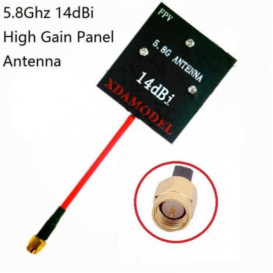 H501S H107D+H502S Enhanced FPV Distance 5.8Ghz 14dBi Panel Antenna 2.4GHz 3dBi Antenna