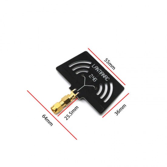2.4G T-style Extended Range WiFi Antenna RP-SMA Male for RC Drone Frsky Taranis X-lite