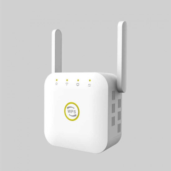 WR22 300M WiFi Repeater Wireless WiFi Extender WiFi Signal Expand 2 Antennas 2.4GHz with Ethernet Port WPS