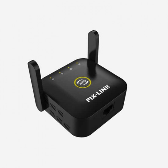 WR22 300M WiFi Repeater Wireless WiFi Extender WiFi Signal Expand 2 Antennas 2.4GHz with Ethernet Port WPS