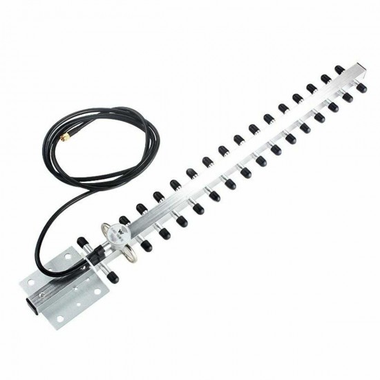 RP-SMA 2.4GHz 25dBi Directional Outdoor WiFi Antenna Wireless Yagi Antenna with Cable for Extending WiFi Coverage RP-SMA 2.4GHz 25dBi Directional Outdoor WiFi Antenna Wireless Yagi Antenna with Cable for Extending WiFi Coverage