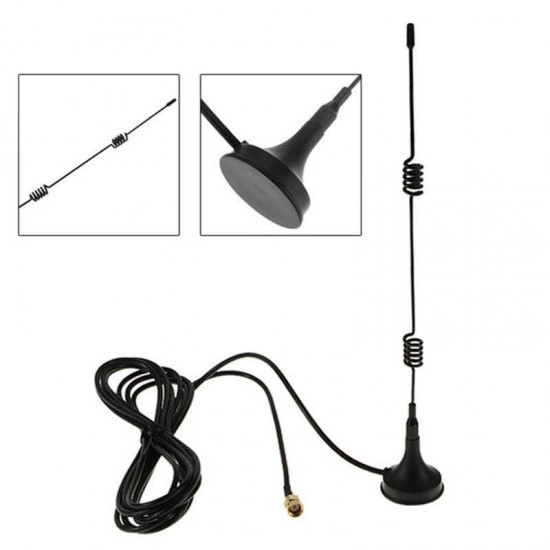 RP-SMA 2.4GHz 7 DBI Wifi 5 X Range Booster Antenna Extender + Base