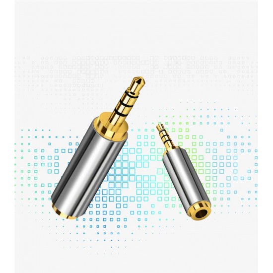 1 Piece 3.5 mm to 2.5 mm Audio Adapter 2.5mm Male to 3.5mm Female Plug Connector for Aux Speaker Cable Headphone