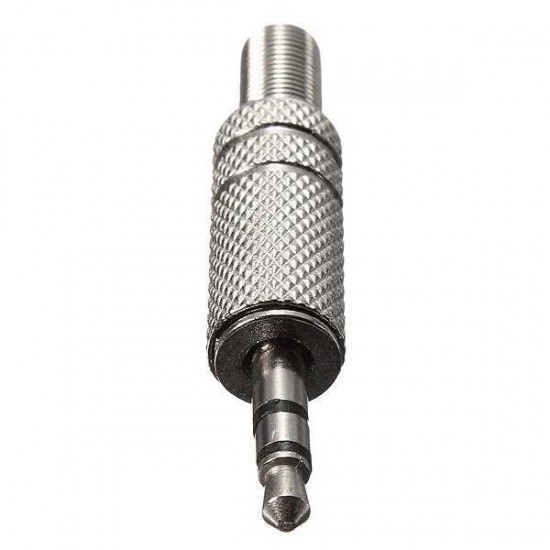 3.5mm 3 Pole Male Repair Tools Headphones Audio Jack Plug Connector Silver 3.5mm 3 Pole Male Repair Tools Headphones Audio Jack Plug Connector Silver