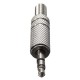 3.5mm 3 Pole Male Repair Tools Headphones Audio Jack Plug Connector Silver