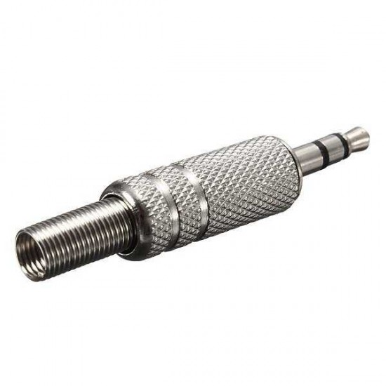 3.5mm 3 Pole Male Repair Tools Headphones Audio Jack Plug Connector Silver 3.5mm 3 Pole Male Repair Tools Headphones Audio Jack Plug Connector Silver
