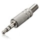 3.5mm 3 Pole Male Repair Tools Headphones Audio Jack Plug Connector Silver 3.5mm 3 Pole Male Repair Tools Headphones Audio Jack Plug Connector Silver