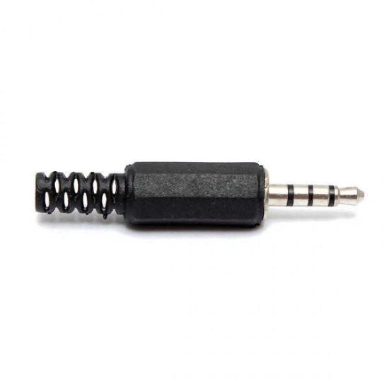 3.5mm 4 pole Stereo Audio Male Female Plug Jack Connector solder