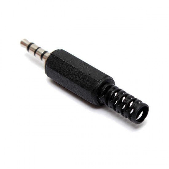 3.5mm 4 pole Stereo Audio Male Female Plug Jack Connector solder