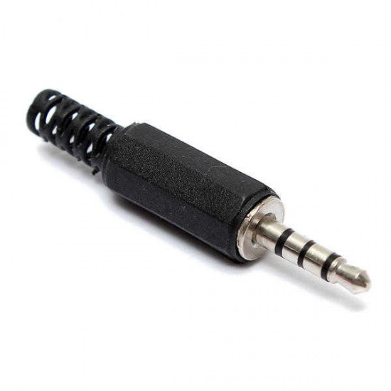 3.5mm 4 pole Stereo Audio Male Female Plug Jack Connector solder