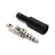 3.5mm 4 pole Stereo Audio Male Female Plug Jack Connector solder