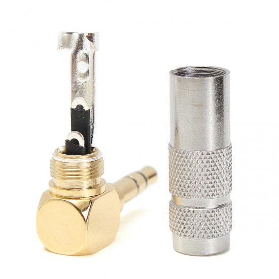 3.5mm Audio Connector Three-level Three-section 90-degree Headphone Audio Jack 3.5mm Stereo Pin Elbow 3.5mm Audio Connector Three-level Three-section 90-degree Headphone Audio Jack 3.5mm Stereo Pin Elbow