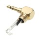 3.5mm Audio Connector Three-level Three-section 90-degree Headphone Audio Jack 3.5mm Stereo Pin Elbow