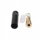 3.5mm Female Soldering Plug TC227 Black Jack Audio female Jack 3 pole Stereo Socket Gold Plated Wire Connector