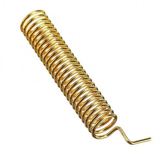 433MHz SW433-TH22 Gold-plated Copper Spring Antenna For Wireless Transceiver Module