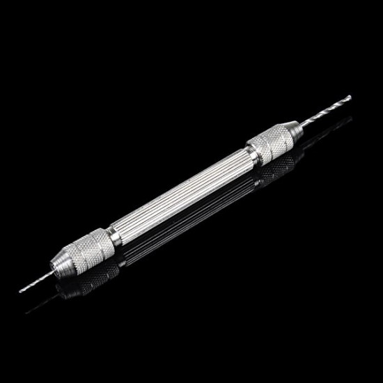 100mm Stainless Steel Clip-on Hand Drill + 5 Drills Bit Tool 100mm Stainless Steel Clip-on Hand Drill + 5 Drills Bit Tool