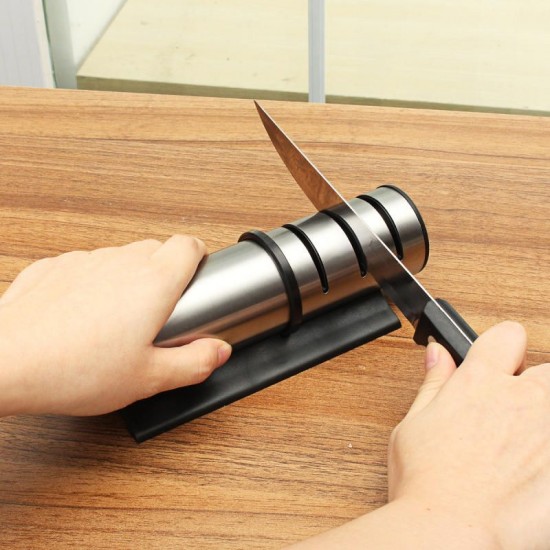 3 Stage Cutter Sharpener Sharpening Tool Ceramic Fine Grinding Quickly Sharp Anti-skid 3 Stage Cutter Sharpener Sharpening Tool Ceramic Fine Grinding Quickly Sharp Anti-skid