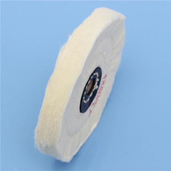 4 Inch Round Felt Wool 1/2 inch Arbor Buffer Polisher Buffing Polishing Wheel