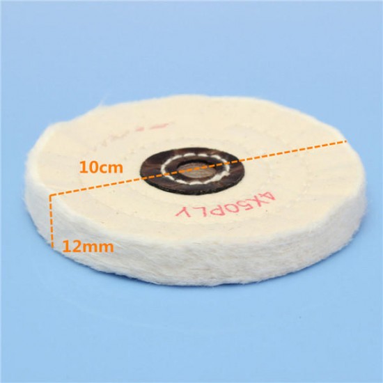 4 Inch Round Felt Wool 1/2 inch Arbor Buffer Polisher Buffing Polishing Wheel