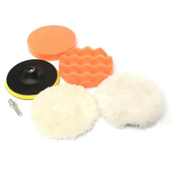 6 pcs 150mm Polishing Buffing Pad Kit Polishing with Drill Adapter M14 for Dremel