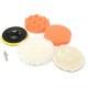 6pcs 5inch 125mm Polishing Buffing Pad Kit Polishing with Drill Adapter M10 for Dremel