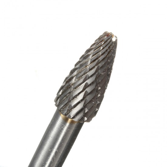 8MM head THK Tungsten Carbide Rotary Point Burr Die Grinder 6mm Shank