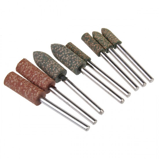 8pcs Shank Rubber Grinder Abrasive Tools for Dremel Rotary Tools