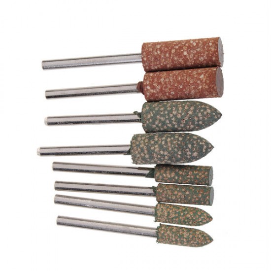 8pcs Shank Rubber Grinder Abrasive Tools for Dremel Rotary Tools