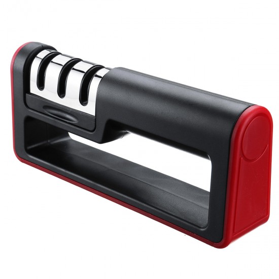 Cutter Sharpener 3-Stage Manual Multifunction Kitchen Cutter Sharpen Stone System Tool Cutter Sharpener 3-Stage Manual Multifunction Kitchen Cutter Sharpen Stone System Tool