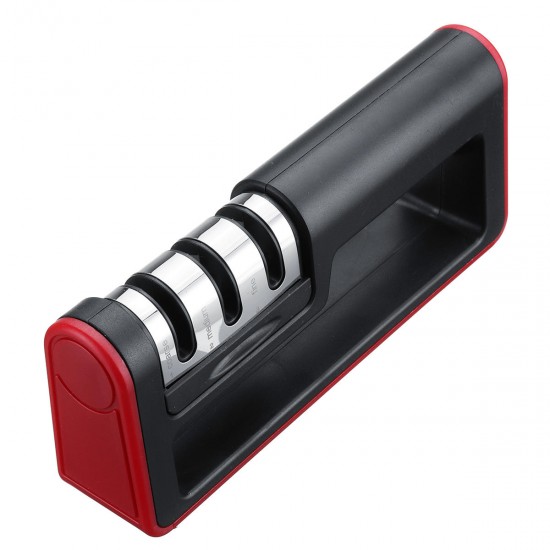 Cutter Sharpener 3-Stage Manual Multifunction Kitchen Cutter Sharpen Stone System Tool Cutter Sharpener 3-Stage Manual Multifunction Kitchen Cutter Sharpen Stone System Tool