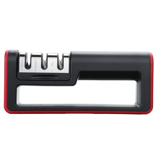 Cutter Sharpener 3-Stage Manual Multifunction Kitchen Cutter Sharpen Stone System Tool Cutter Sharpener 3-Stage Manual Multifunction Kitchen Cutter Sharpen Stone System Tool