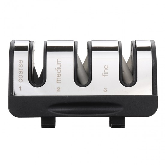 Cutter Sharpener 3-Stage Manual Multifunction Kitchen Cutter Sharpen Stone System Tool Cutter Sharpener 3-Stage Manual Multifunction Kitchen Cutter Sharpen Stone System Tool