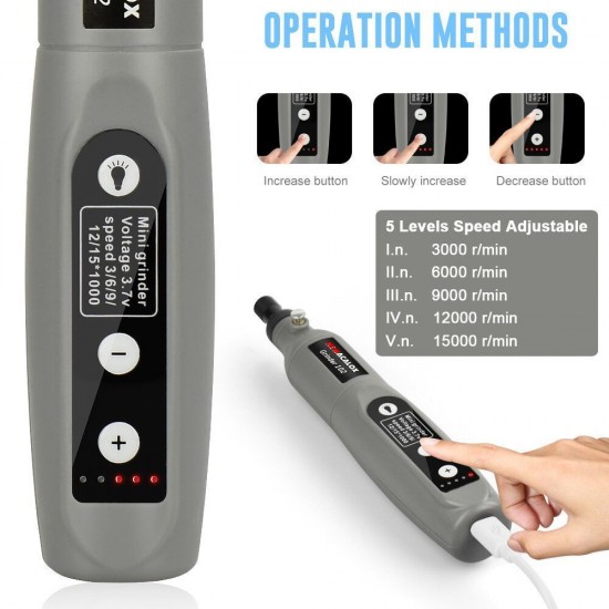 USB Charging Variable Speed Mini Grinder Machine Rotary Tools Kit Grinder USB Charging Variable Speed Mini Grinder Machine Rotary Tools Kit Grinder
