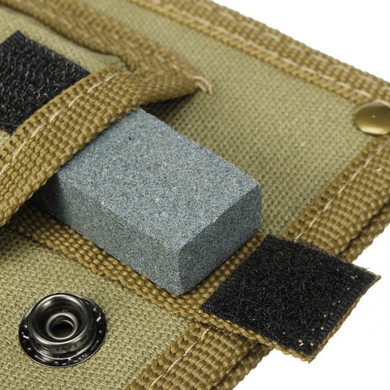 Nylon Cutter Sheath Storage Bag With Mini Sharpen Stone Kitchen Chef Tool