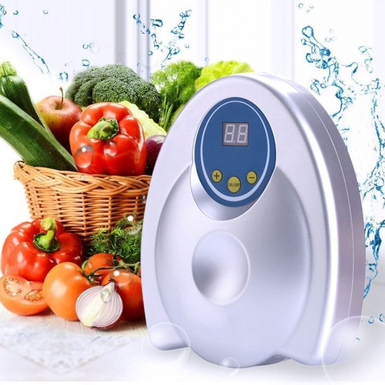110V/220V 400mg/h Ozone Generator Food Fruit Vegetable Washing Digital Machine Household Sterilization Deodorizing Detoxification Water Purifier