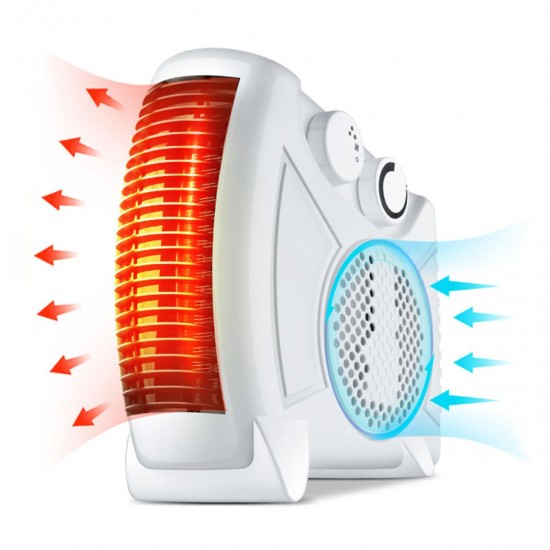 1450W Portable Electric Fan Silent Heater Thermostat Overheat Protect 3