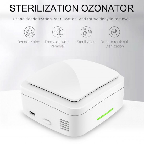 3 Mode Portable Sterilization Ozonator HCHO Removal Deodorization Household Car