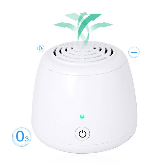 3mg/h DC5V Portable Air Purifier O-zone Generator Anion Air Cleaner Ozone Sterili-zer Machine Odors Eliminator for Home Car Office