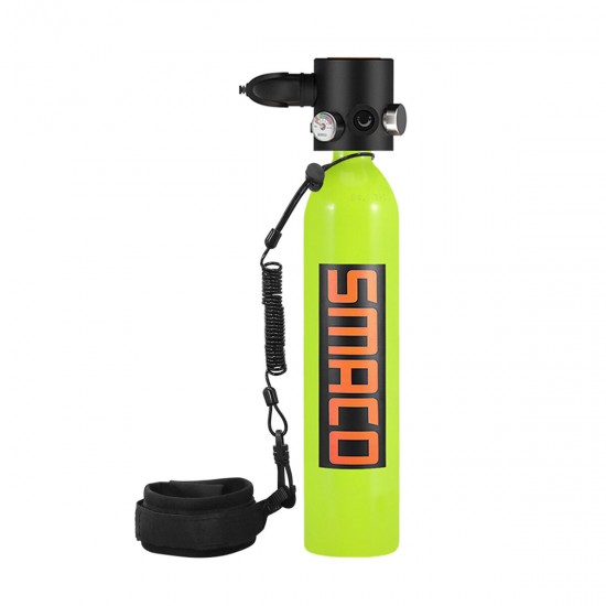 4Pcs/Set S500 700ml Scuba Diving Tank Equipment Dive Cylinder Scuba Diving Oxygen Tank Bag Snorkel Dive Tank 10~15min