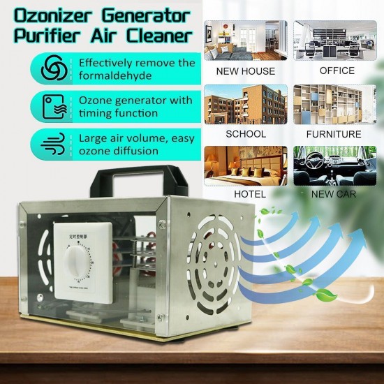 50g/h Ozone Generator Ozone Machine Purifier Air Cleaner Disinfection Sterilizer