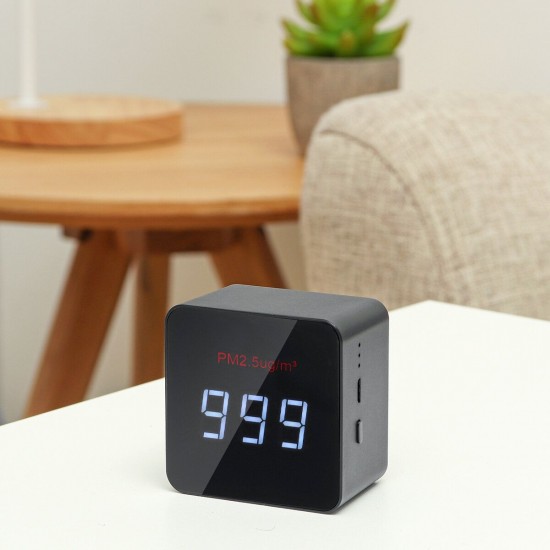 Air Quality Laser PM2.5 Monitor Detector HCHO TVOC CO2 Tester OLED Screen Home Air Quality Laser PM2.5 Monitor Detector HCHO TVOC CO2 Tester OLED Screen Home