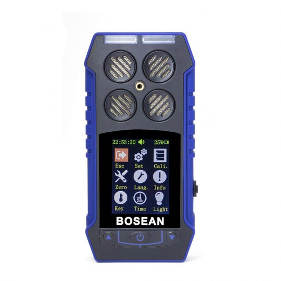 BH-4S 4 in 1 Combustible Gas Detector Oxygen O2 Carbon Monoxide Hydrogen Sulfide Toxic And Harmful Gas Concentration Detector Leak Detector