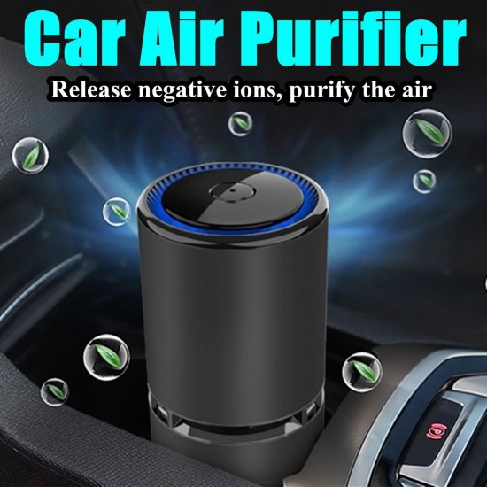 Car Air Purifier Ionizer Odor Freshener USB Ionic Cleaner Smoke Remove Air Purifier