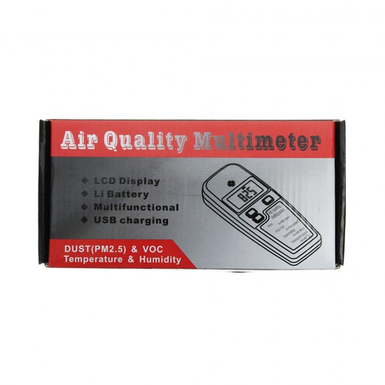 DTU-200 Air Quality Tester Dust VOC Temperature Humidity Meter Atmosphere Detector Haze PM2.5 Formaldehyde Alcohol Tester DTU-200 Air Quality Tester Dust VOC Temperature Humidity Meter Atmosphere Detector Haze PM2.5 Formaldehyde Alcohol Tester